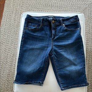 Dark Blue Denim Shorts